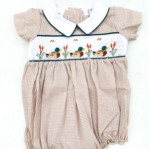 Smocked Duck Boys Bubble